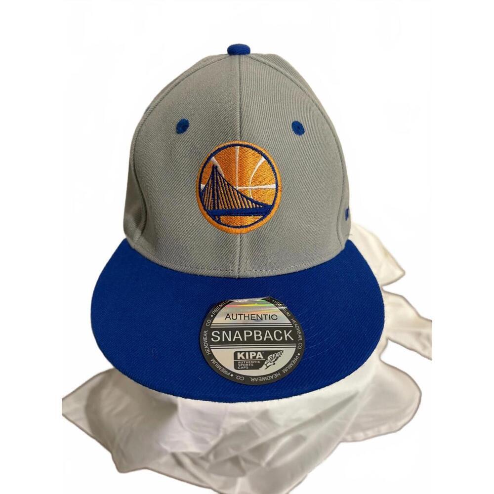 PRENIUM HEADWEAR GOLDEN‎ STATE WARRIORS HAT SNAP BACK GRAY/BLUE NEW